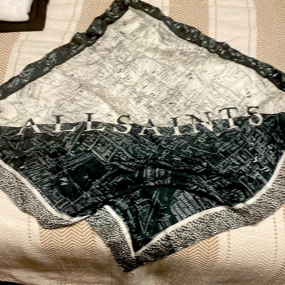 All Saints silk scarf - Picture 1 of 4